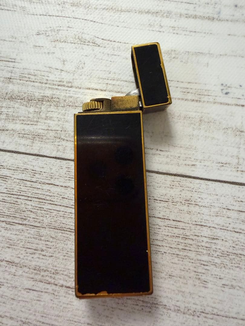 【火花OK】カルティエ ガスライター ブラック×ゴールド ヴィンテージ 希少