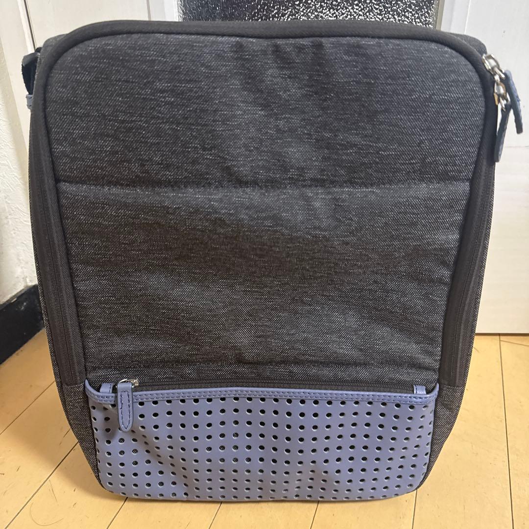 【新品未使用】ひらくPCバッグmini グレー ショルダーバッグ