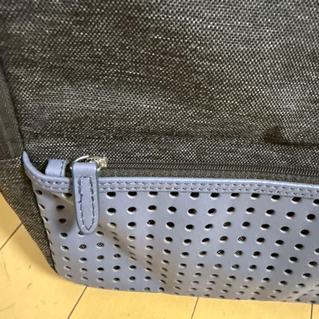 【新品未使用】ひらくPCバッグmini グレー ショルダーバッグ
