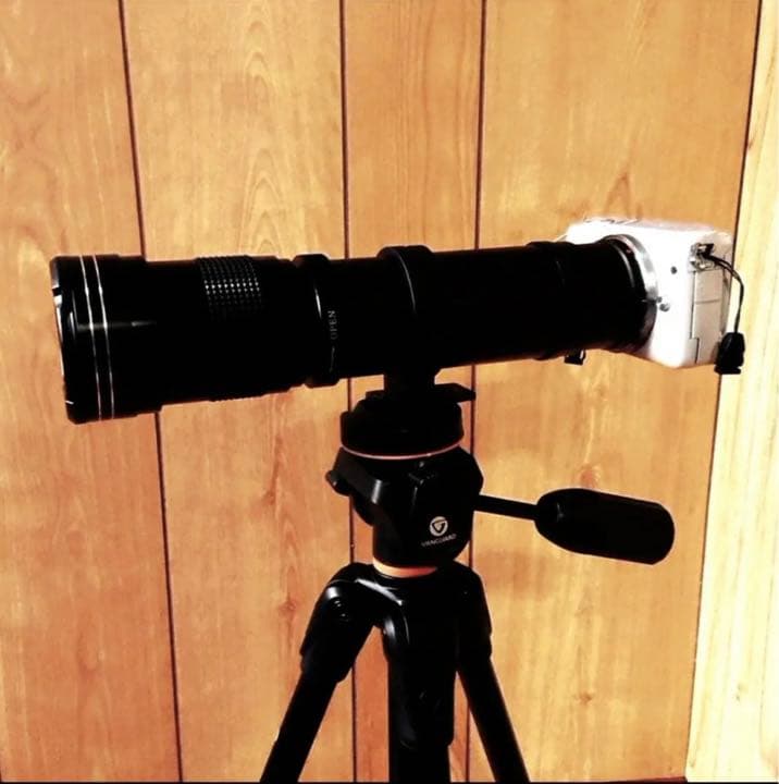 黒色！超望遠ズームレンズ！Canon EOSMシリーズ対応！ミラーレスカメラ用！