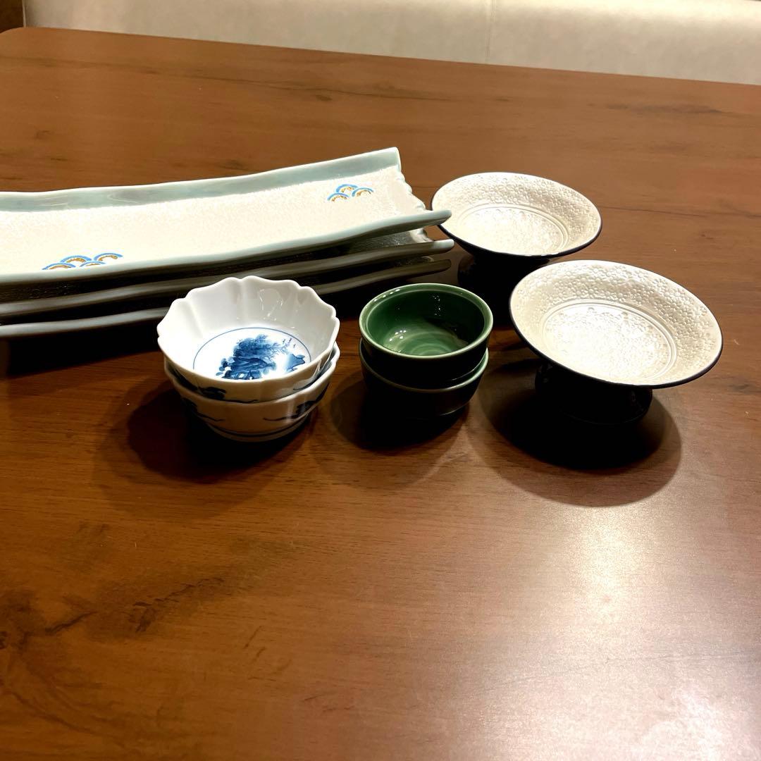 有田焼　お得な9点セット　錦右衛門の長皿ほか