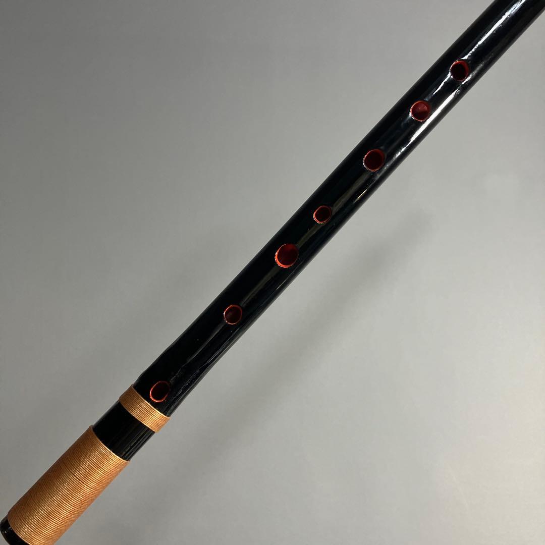 篠笛三本調子 CMR3-55 Ｇ管　唄物　ドレミ調　天地糸巻 黒塗　西洋音階