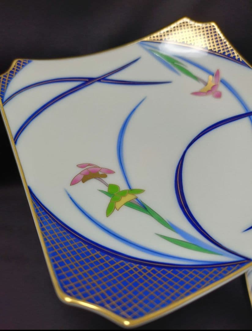 【未使用】香蘭社 角皿 銘々皿 5枚（計１０枚所有）