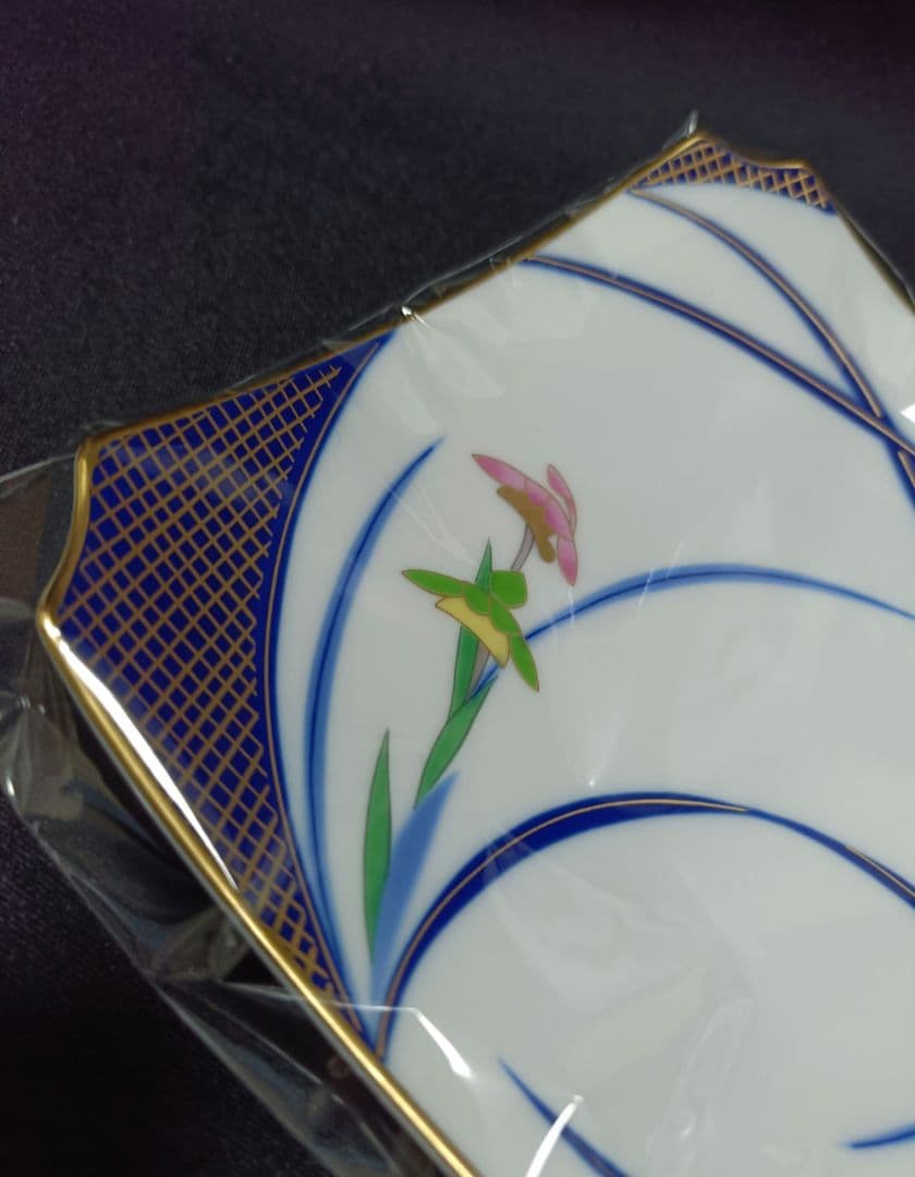 【未使用】香蘭社 角皿 銘々皿 5枚（計１０枚所有）