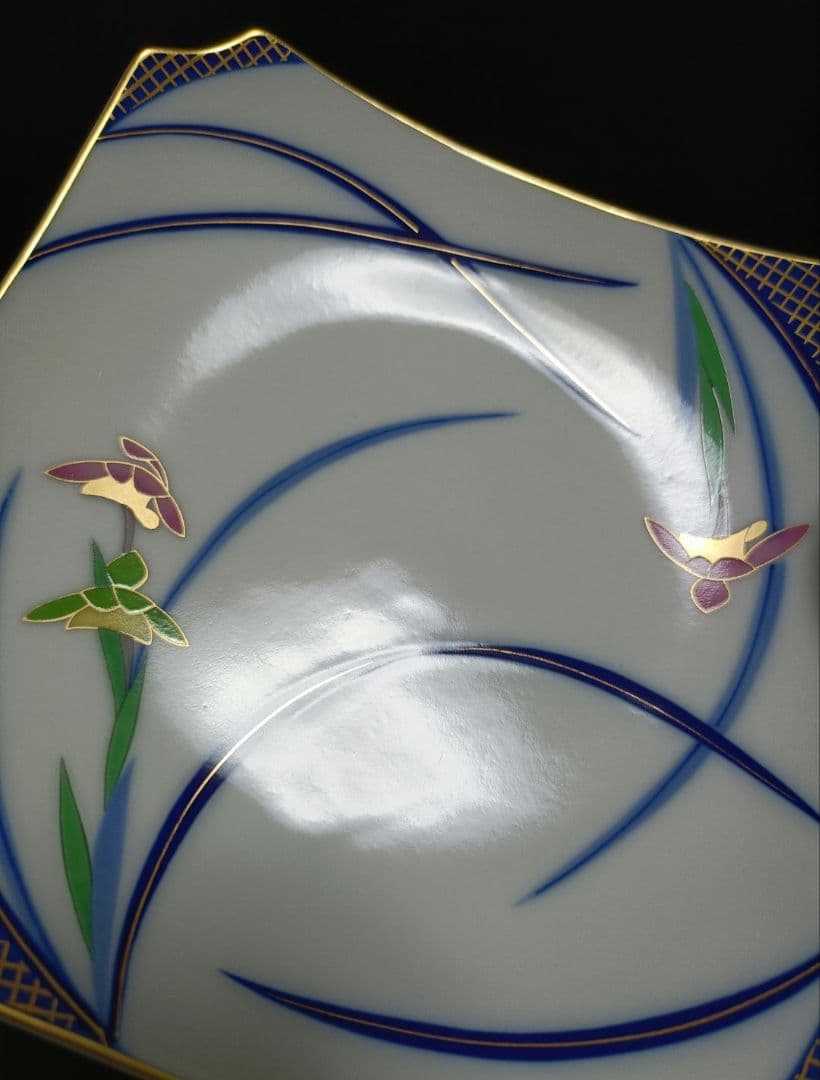 【未使用】香蘭社 角皿 銘々皿 5枚（計１０枚所有）