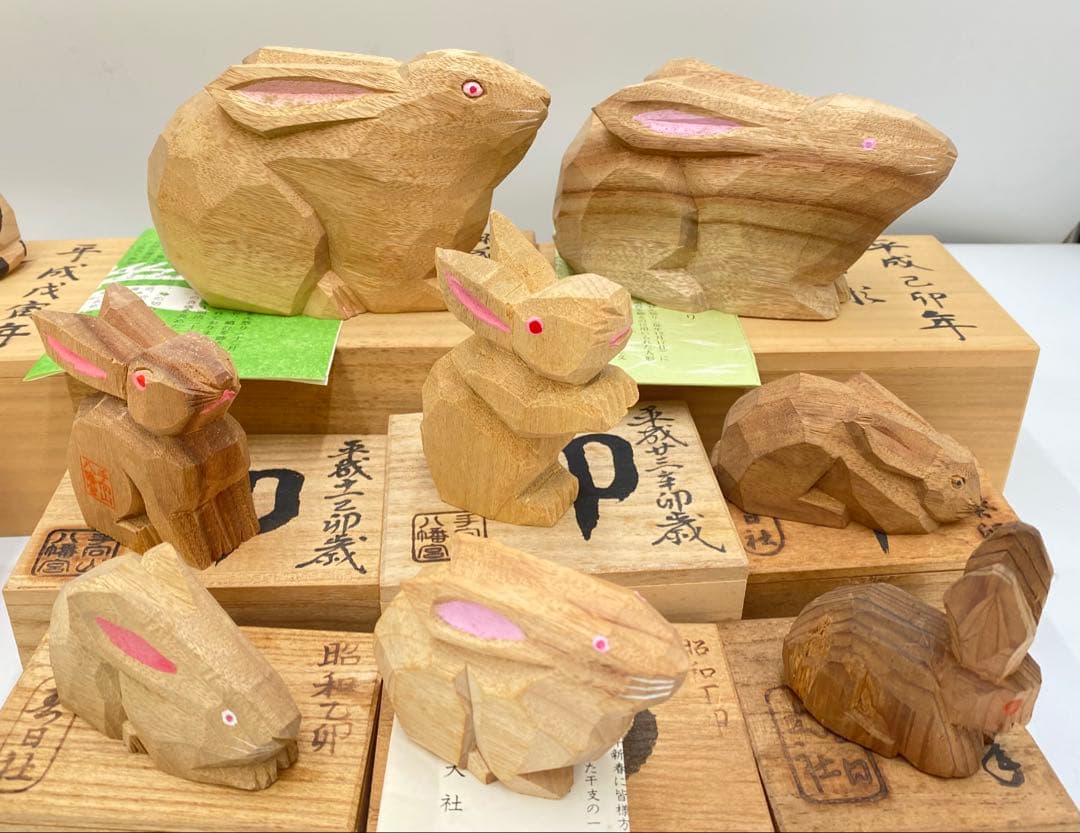 専用　奈良一刀彫り まとめ売り 干支 78体 共箱
