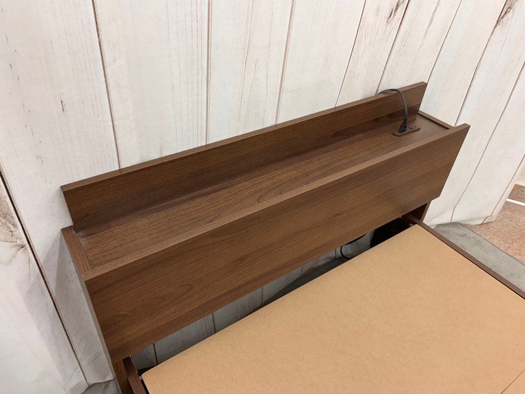 引き出し2杯付きシングルベッド