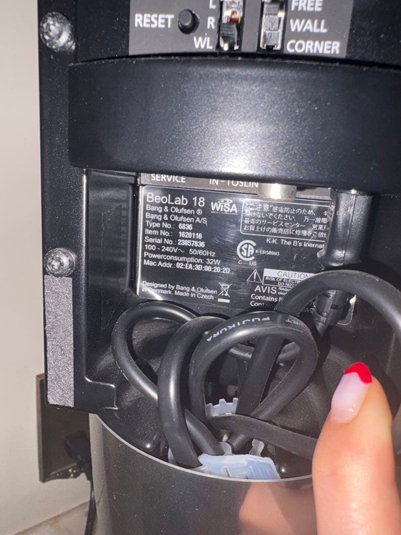 B&O バング&オルフセン Beolab 18 スピーカーペア天然木ケース