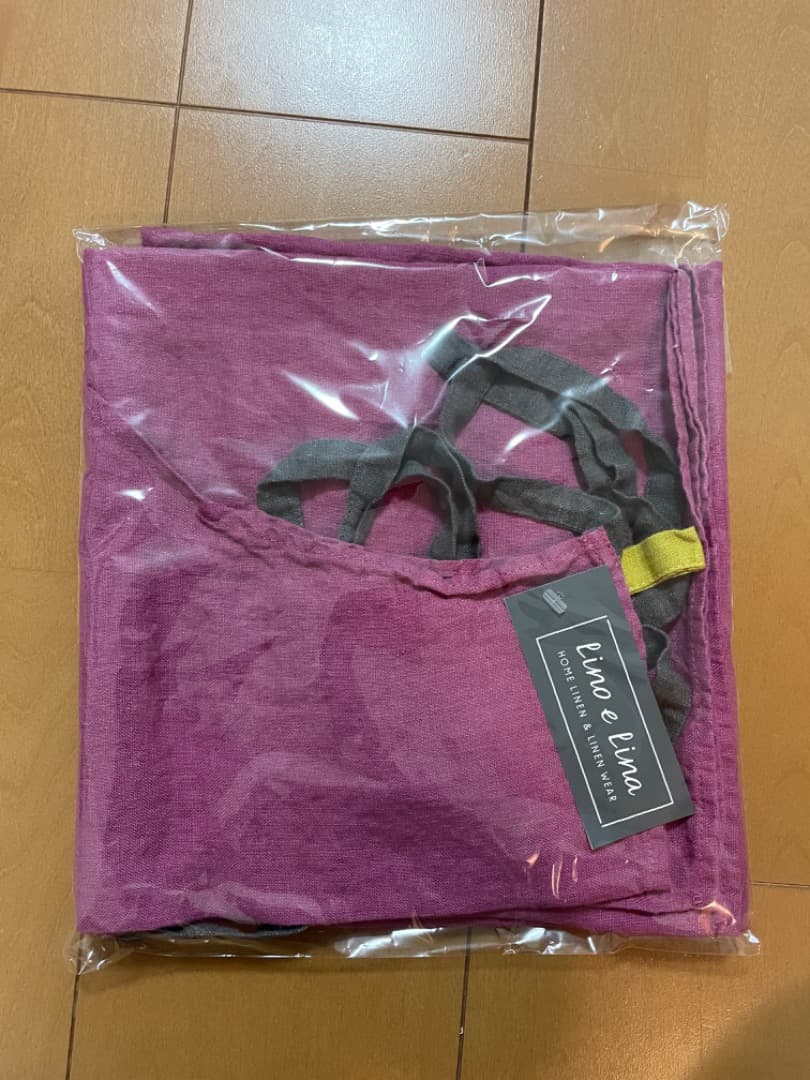 LINO E LINA リーノ エ リーナ フルエプロン マノン マゼンタ