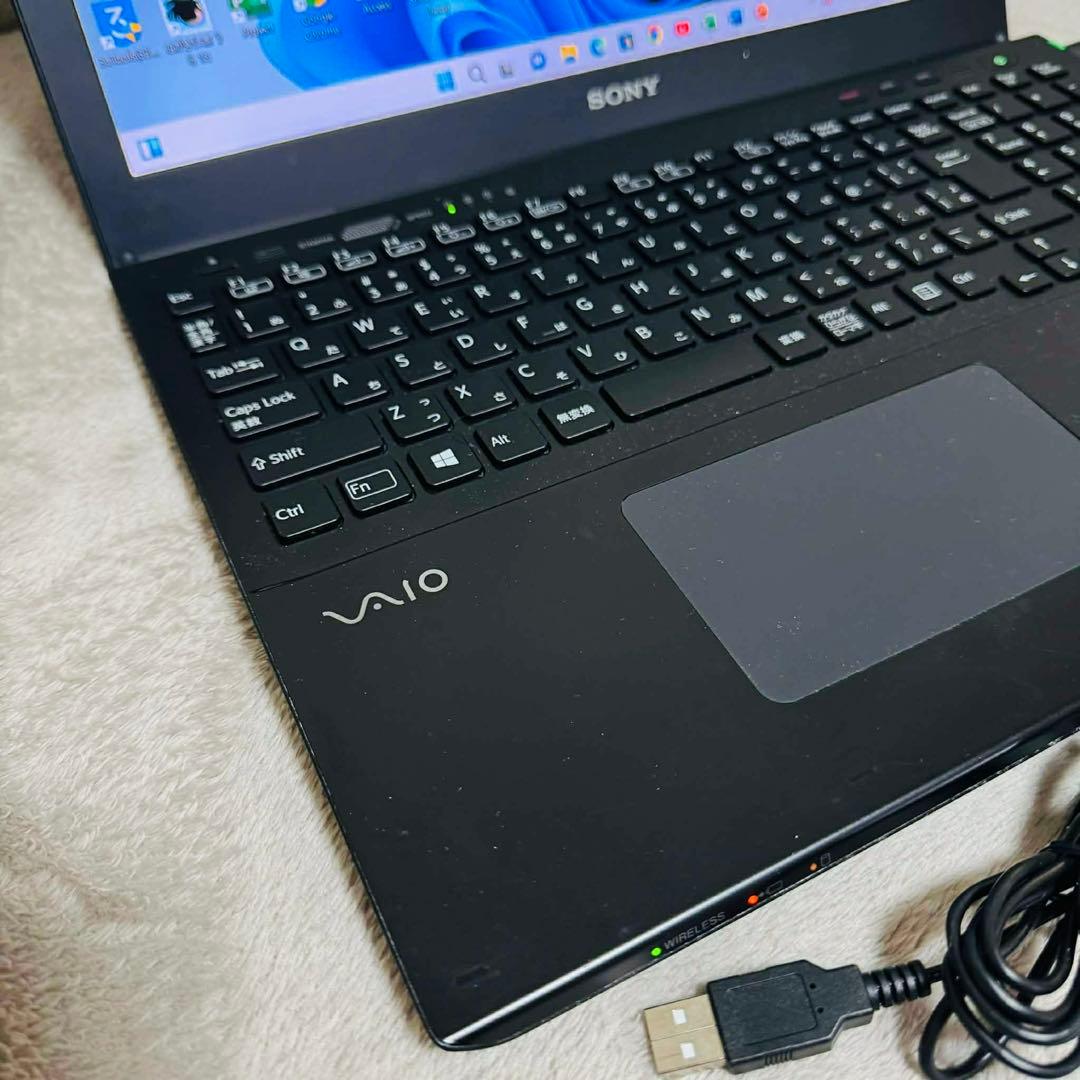 S335 SonyVaioノートパソコンi7 SSD高速Win11オフィス付き