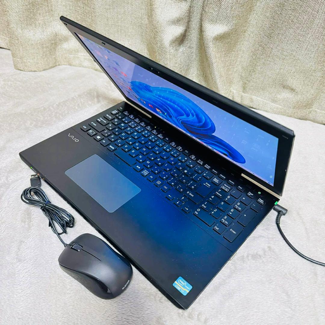 S335 SonyVaioノートパソコンi7 SSD高速Win11オフィス付き