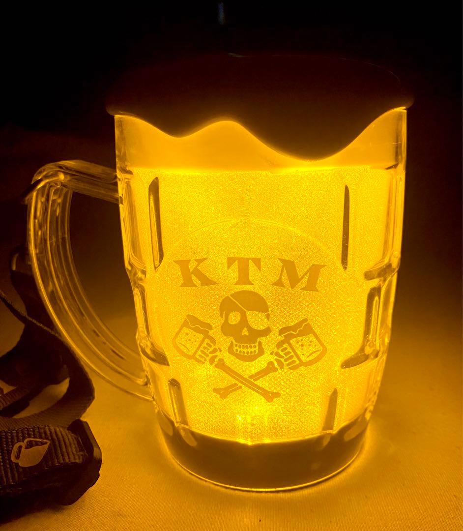 【美品・箱付き・ストラップ付き】ケツメイシ　ビールジョッキ型ライト　新品電池