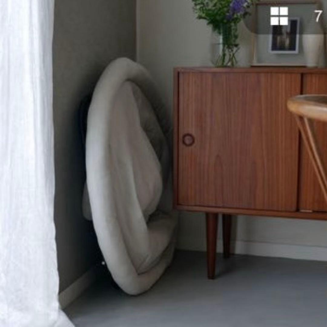 美品☆ひなたライフ　フォールディングチェア　コーデュロイベージュ