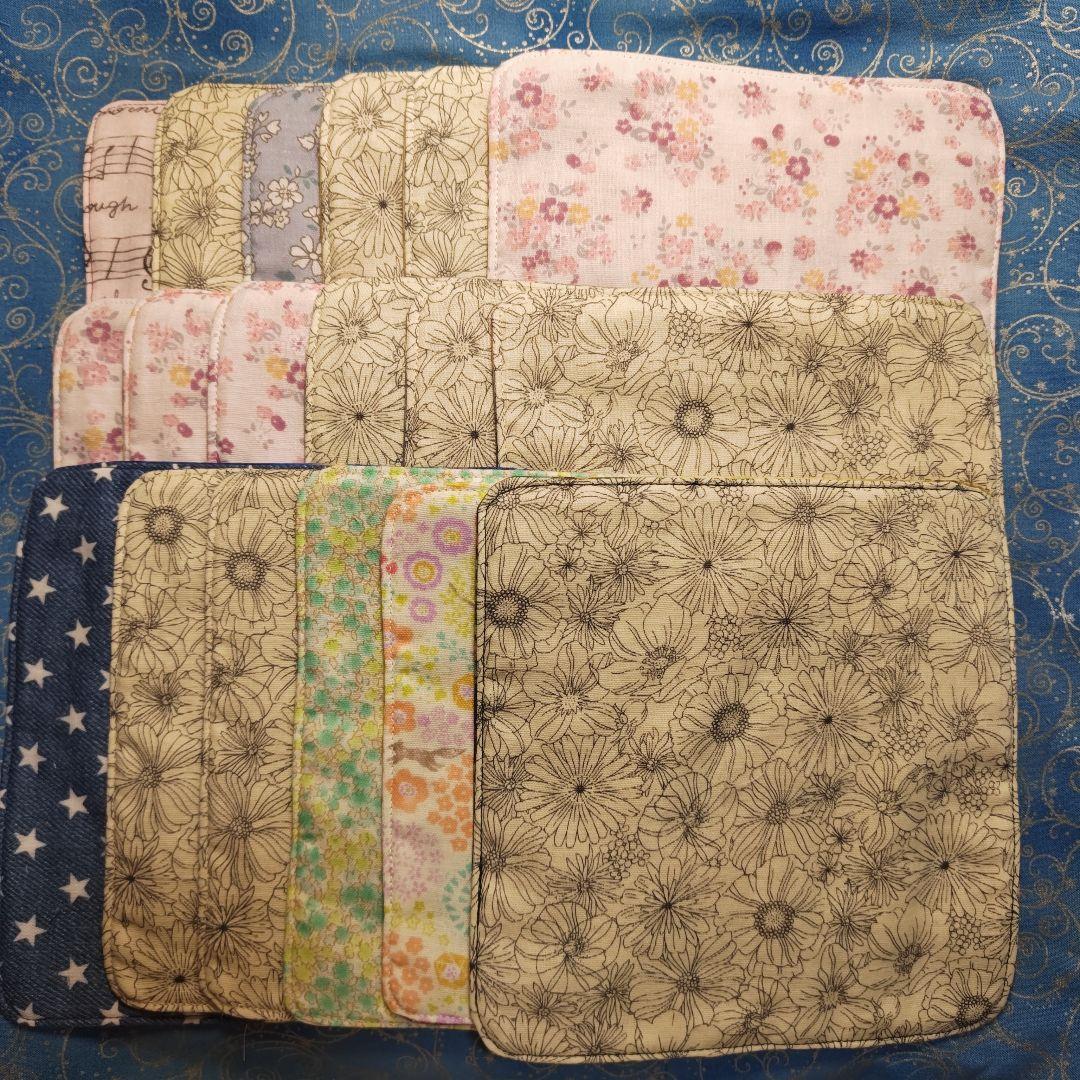 yourelia 4重ハンカチ　ポメラニアン柄　18枚