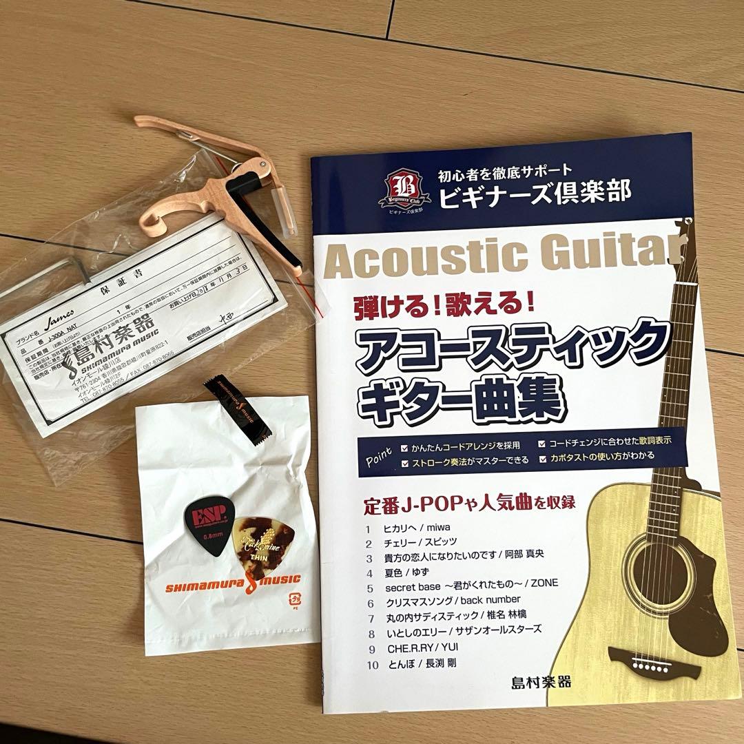 【未使用】アコースティックギター　初心者セット ギター James