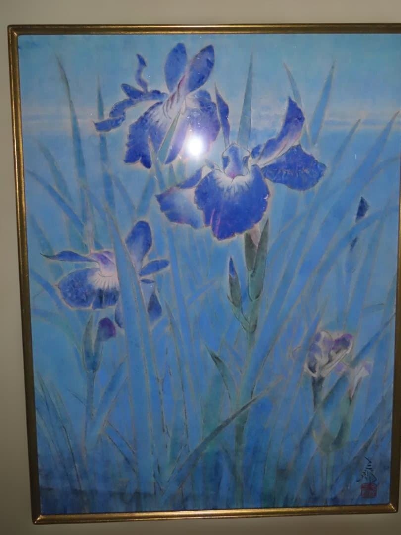 日本画家　久住三郎　アイリス 収蔵作品　鋸山美術館 金谷美術館