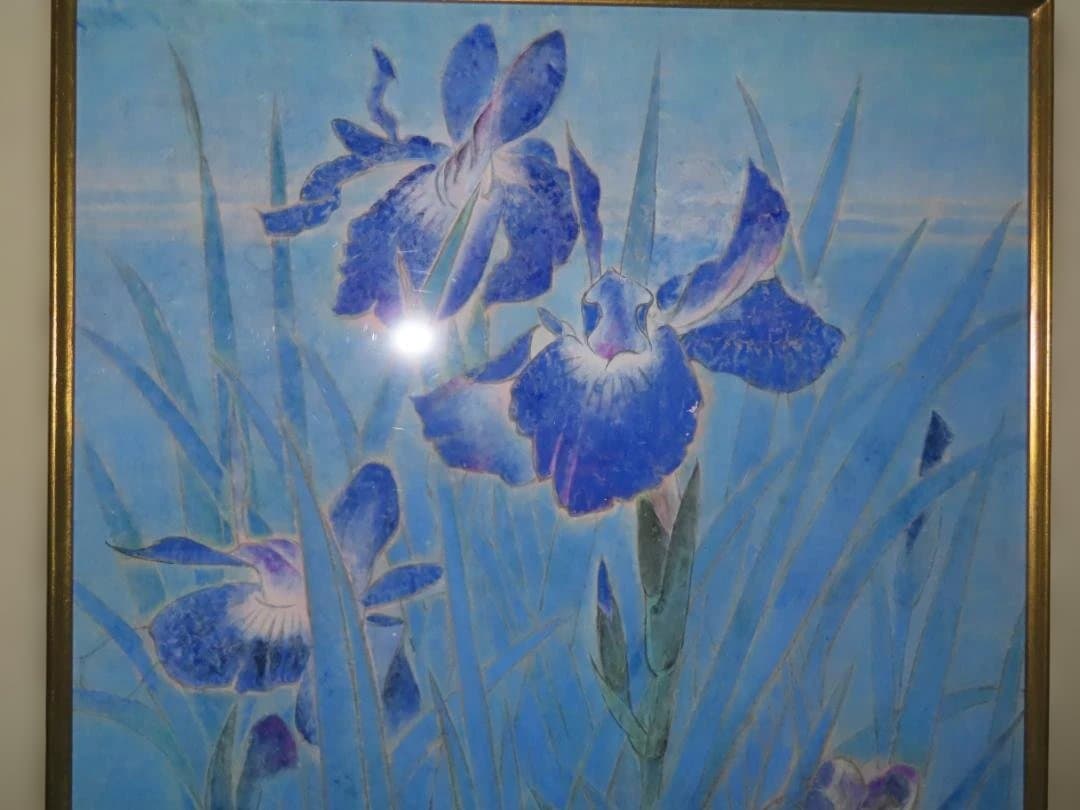 日本画家　久住三郎　アイリス 収蔵作品　鋸山美術館 金谷美術館