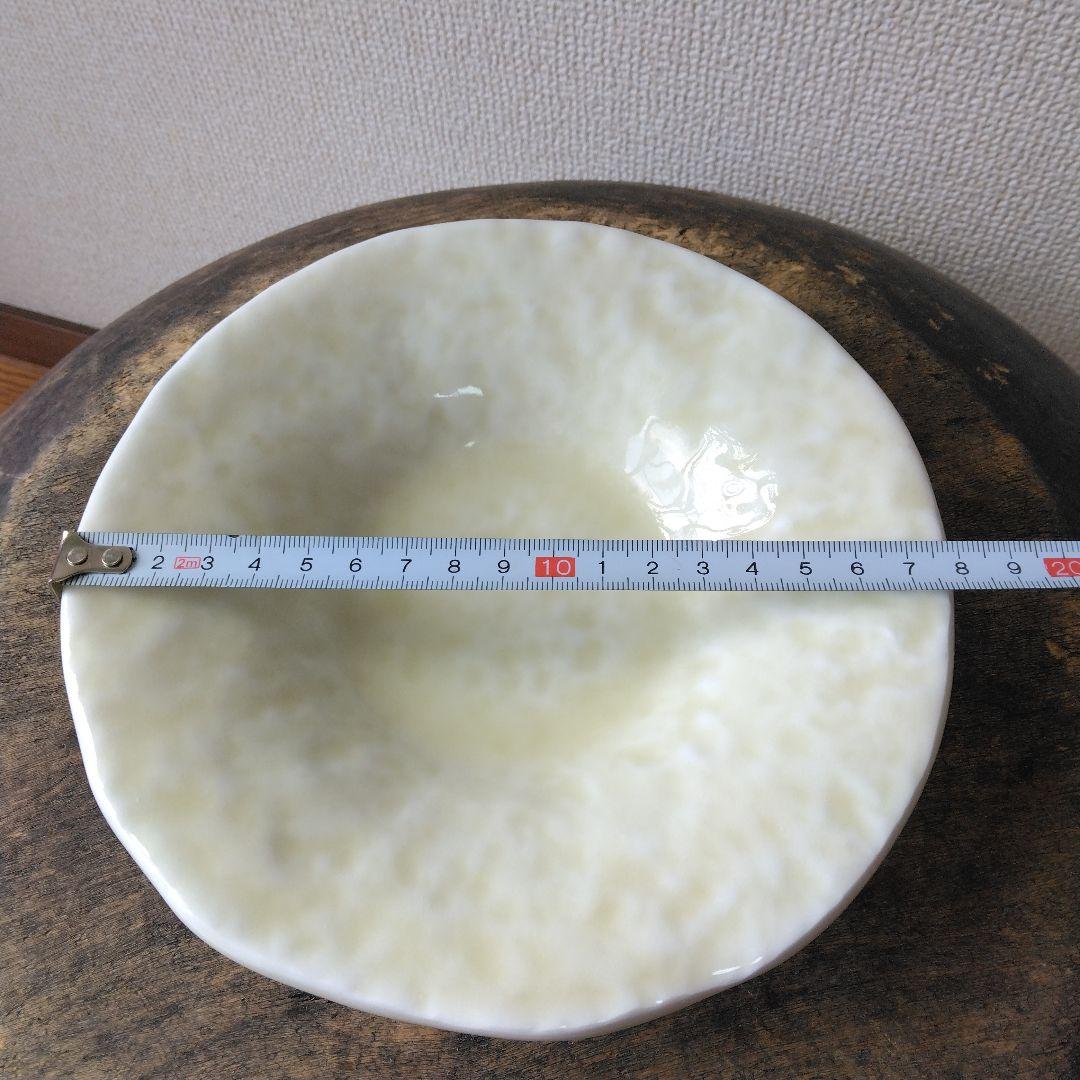 作家もの 作家 工芸 クリーム色 陶器皿 中皿 3枚セット