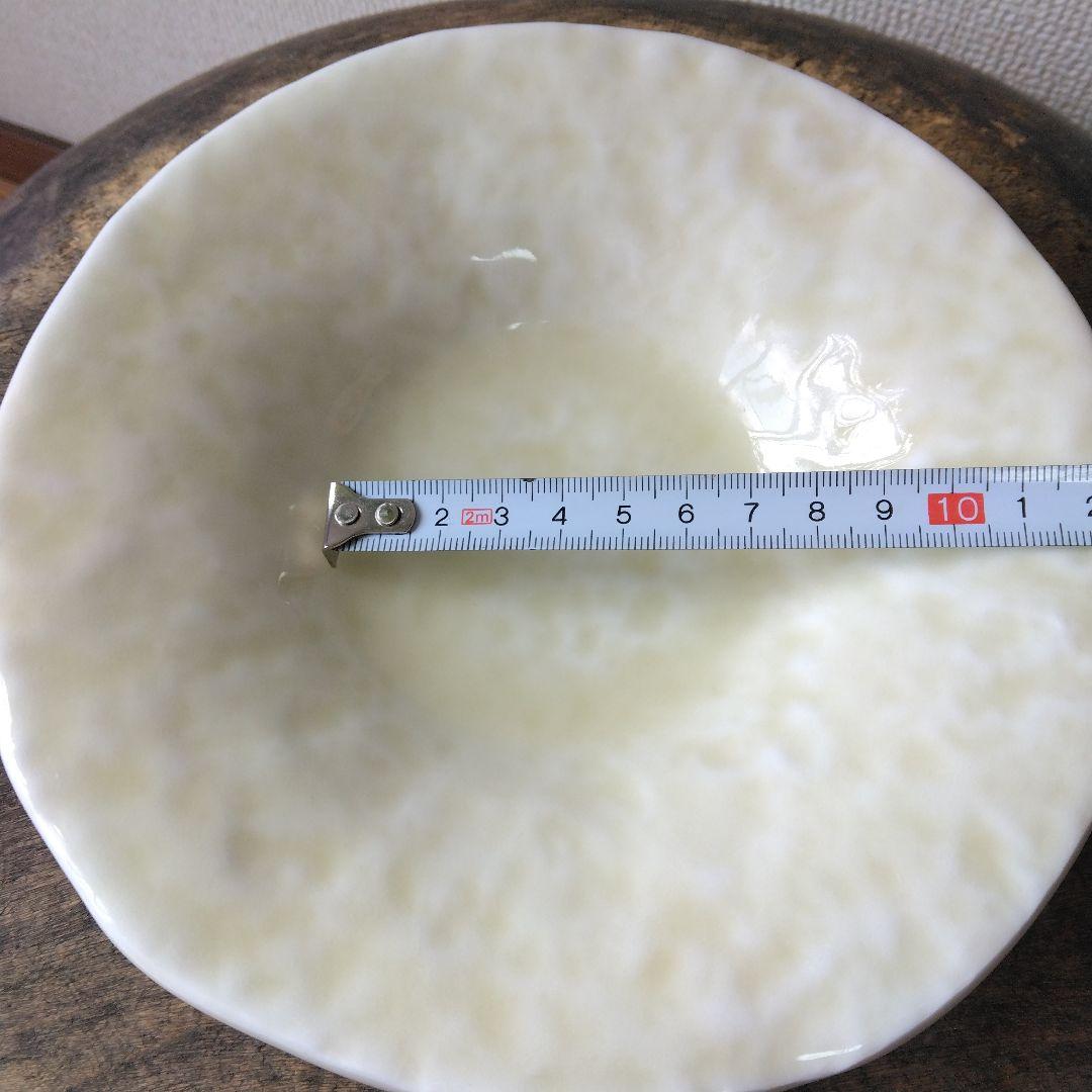 作家もの 作家 工芸 クリーム色 陶器皿 中皿 3枚セット