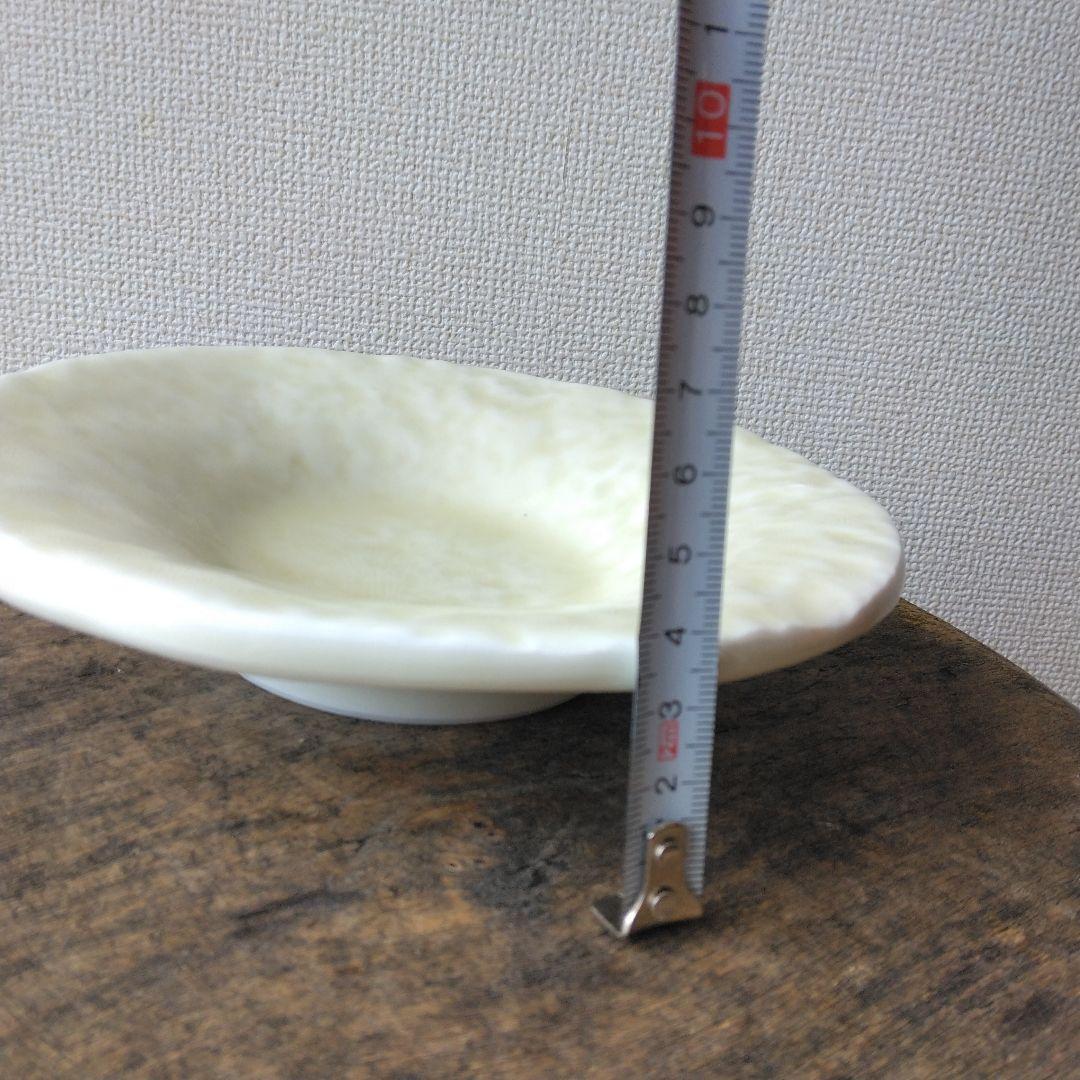 作家もの 作家 工芸 クリーム色 陶器皿 中皿 3枚セット