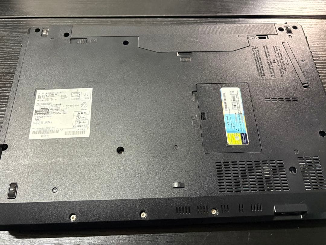LIFEBOOK A573/G ノートPCバッテリー付き