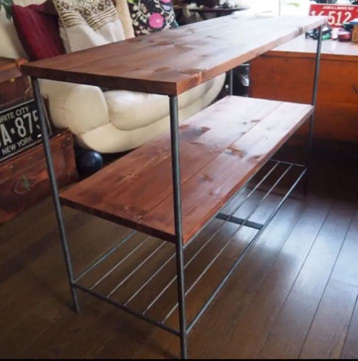 アイアン家具　アイアンシェルフ   ラック　男前　モダン　インダストリアル