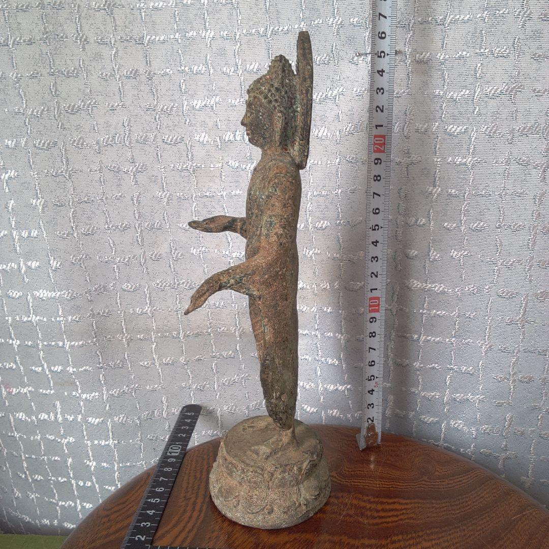金属製宗教的像 約30cm 古代？ 仏像