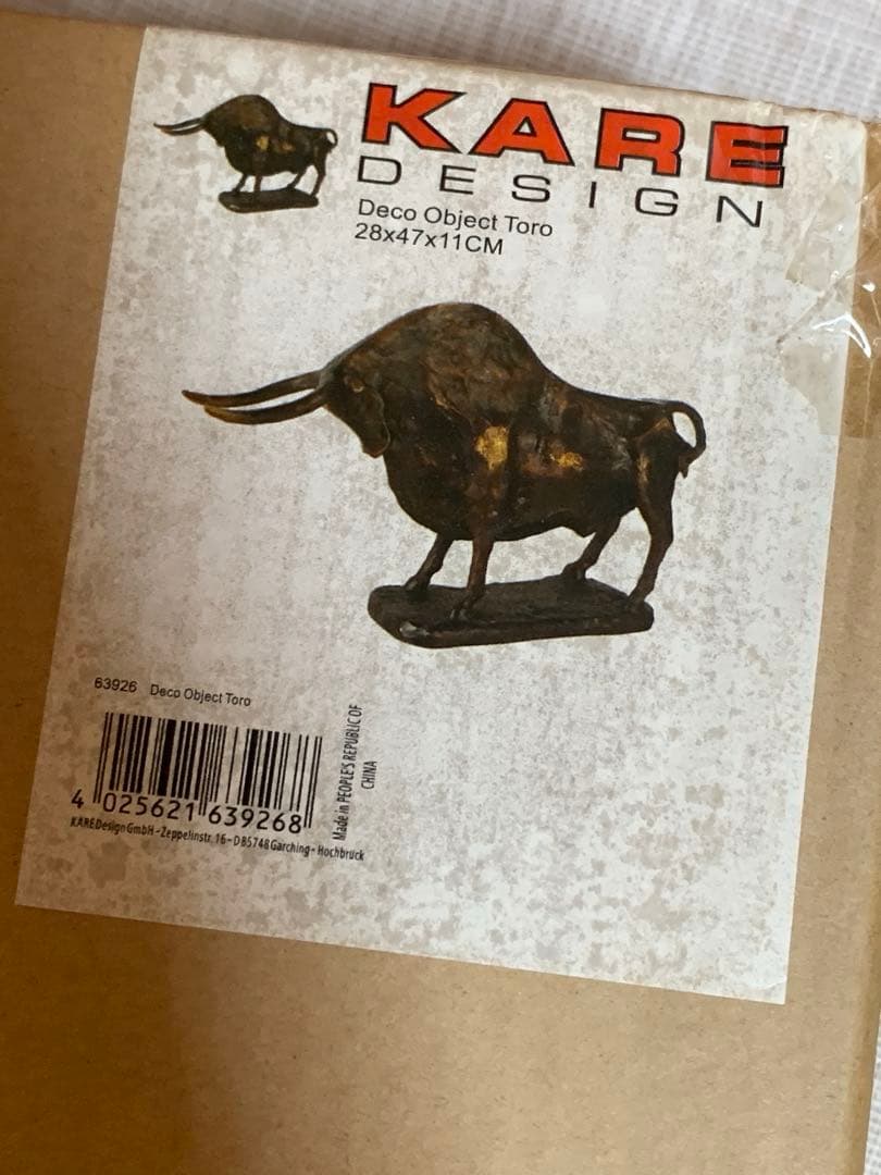 KARE DESIGN 雄牛 トロ ◆ トロフィー オブジェ インテリア 置物