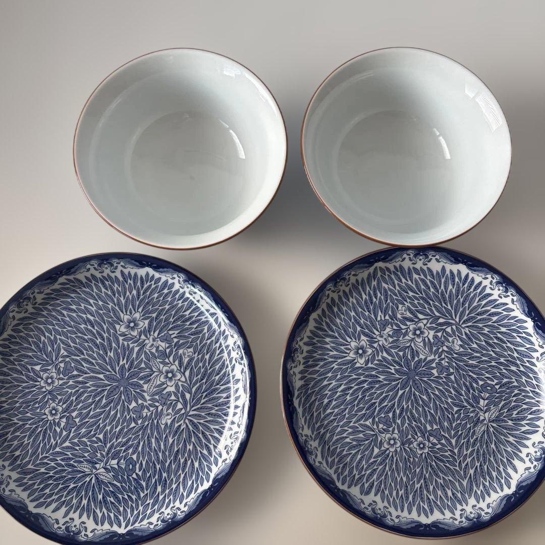 ロールストランド オスティンディア 　フローリス プレート2枚、ボウル2個