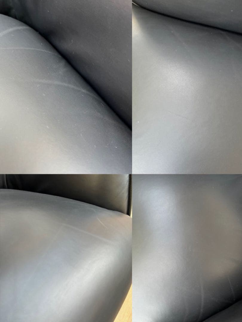 モダンスタイル　ラウンジチェア　① 本革張り　ミッドセンチュリー　シングルソファ