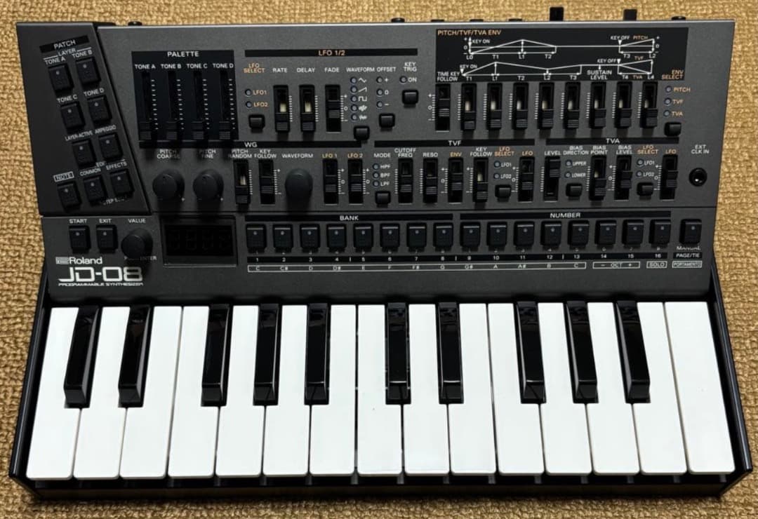 鍵盤楽器 Roland JD-08 + K-25M