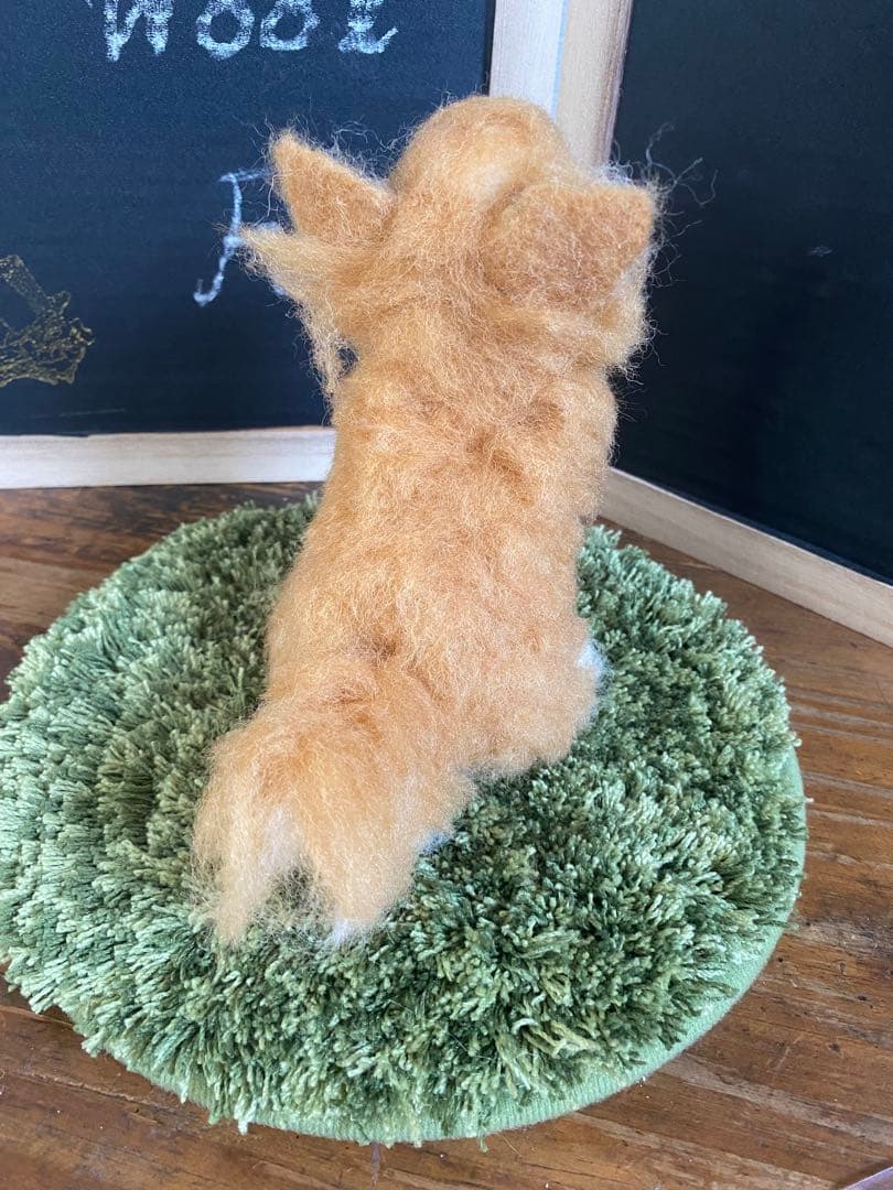 alice... 羊毛フェルト　ハンドメイド　レッドチワワ