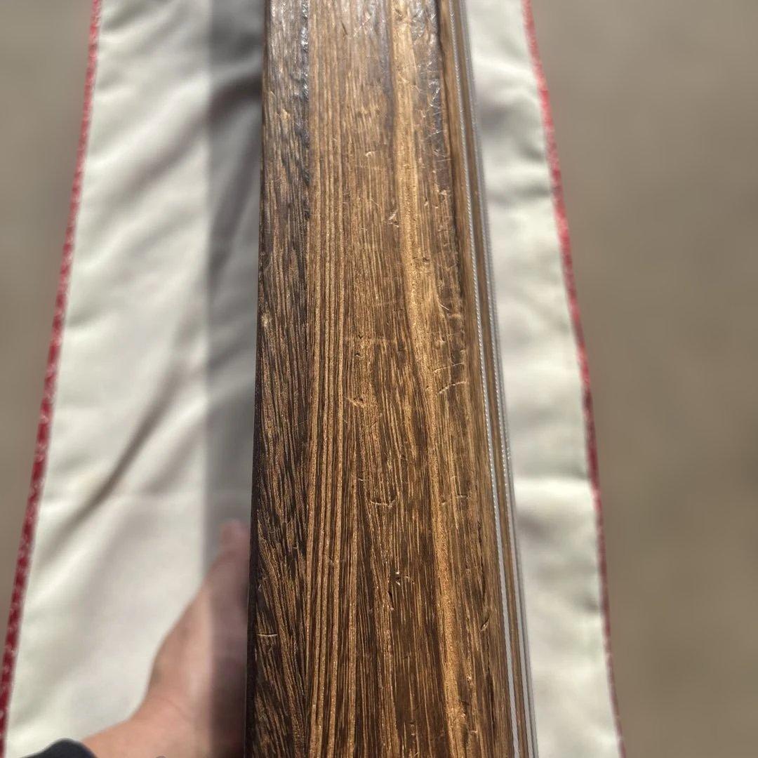 値下げ可能　直接引き取り希望　木製琴 13弦 花柄装飾 カバー付き