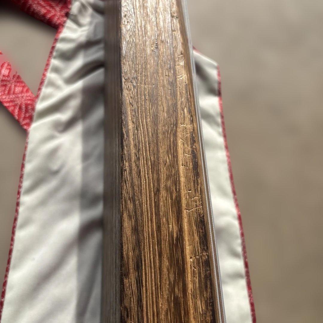 値下げ可能　直接引き取り希望　木製琴 13弦 花柄装飾 カバー付き