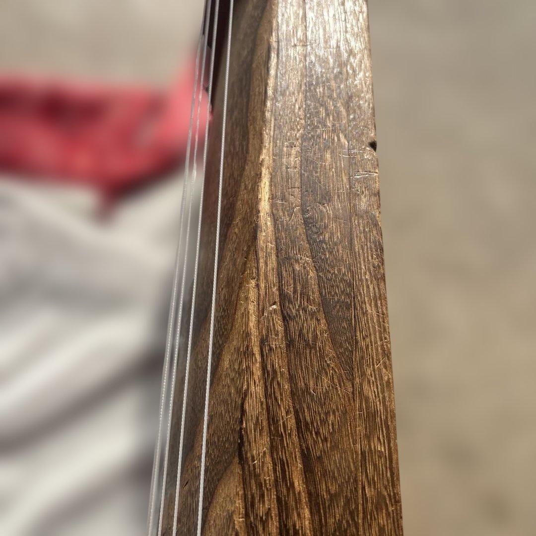 値下げ可能　直接引き取り希望　木製琴 13弦 花柄装飾 カバー付き