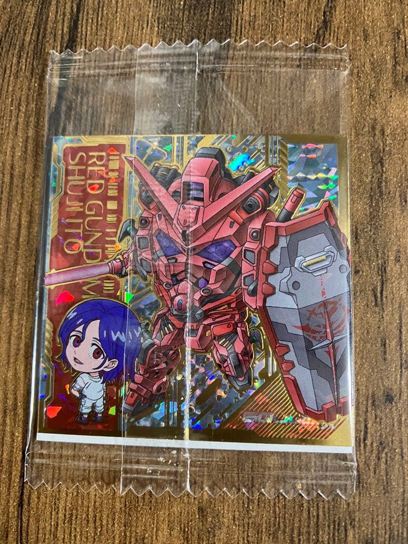 ガンダム　ウエハース　ジークアクス&マチュ　パラレル　裏赤いガンダム