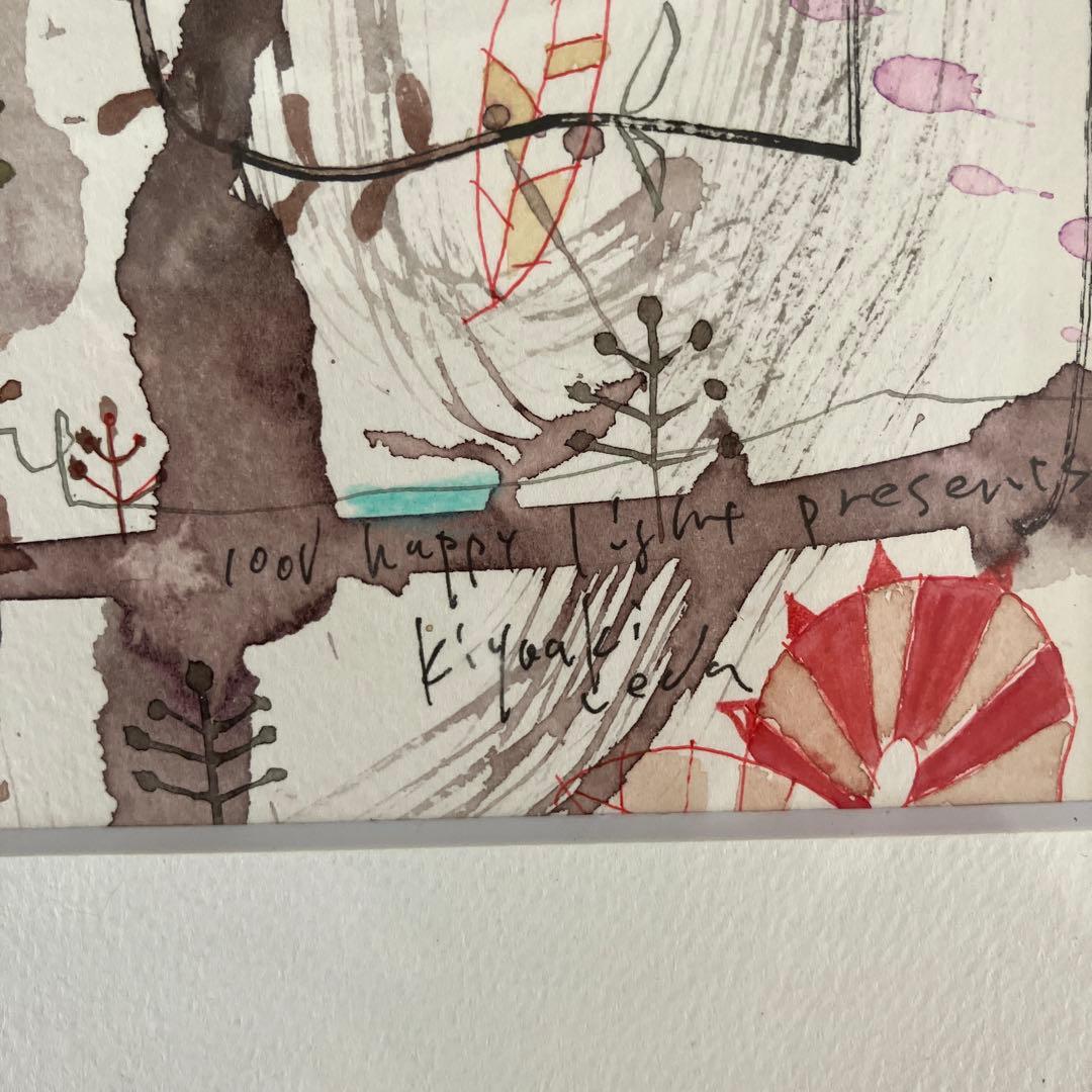 ウエダキヨアキ水彩画 原画　自然と抽象