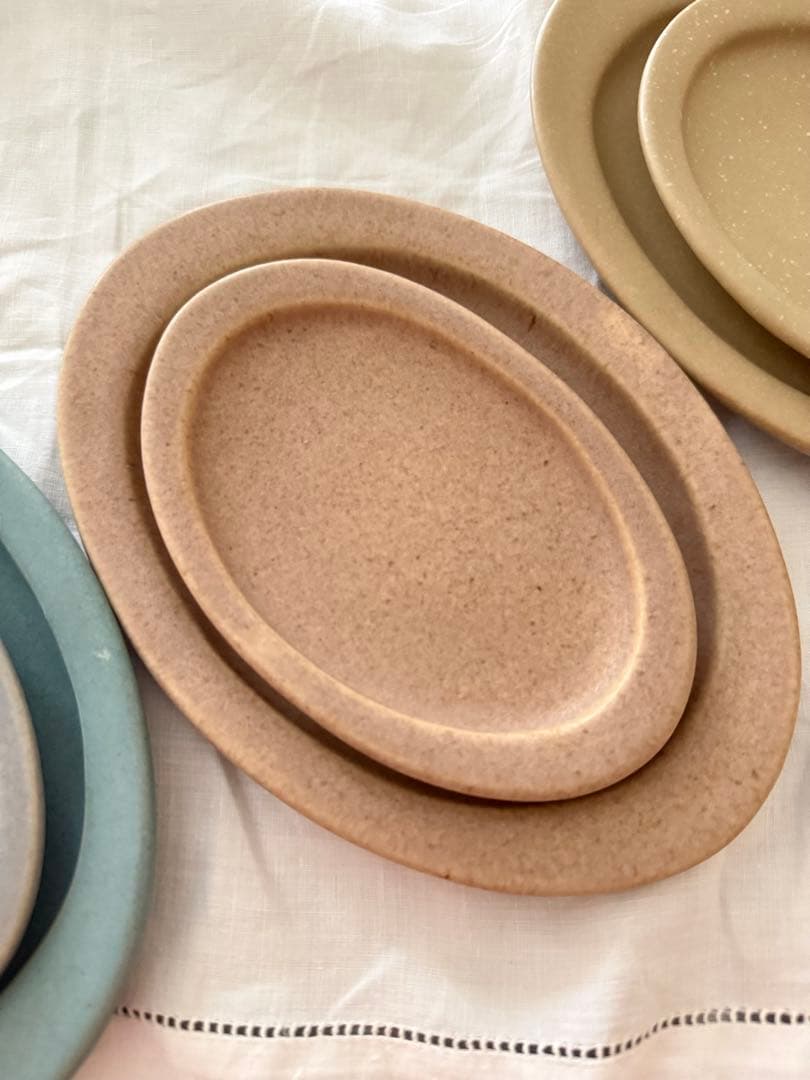 【古川まみ】オーバル！中皿 作家 ３枚