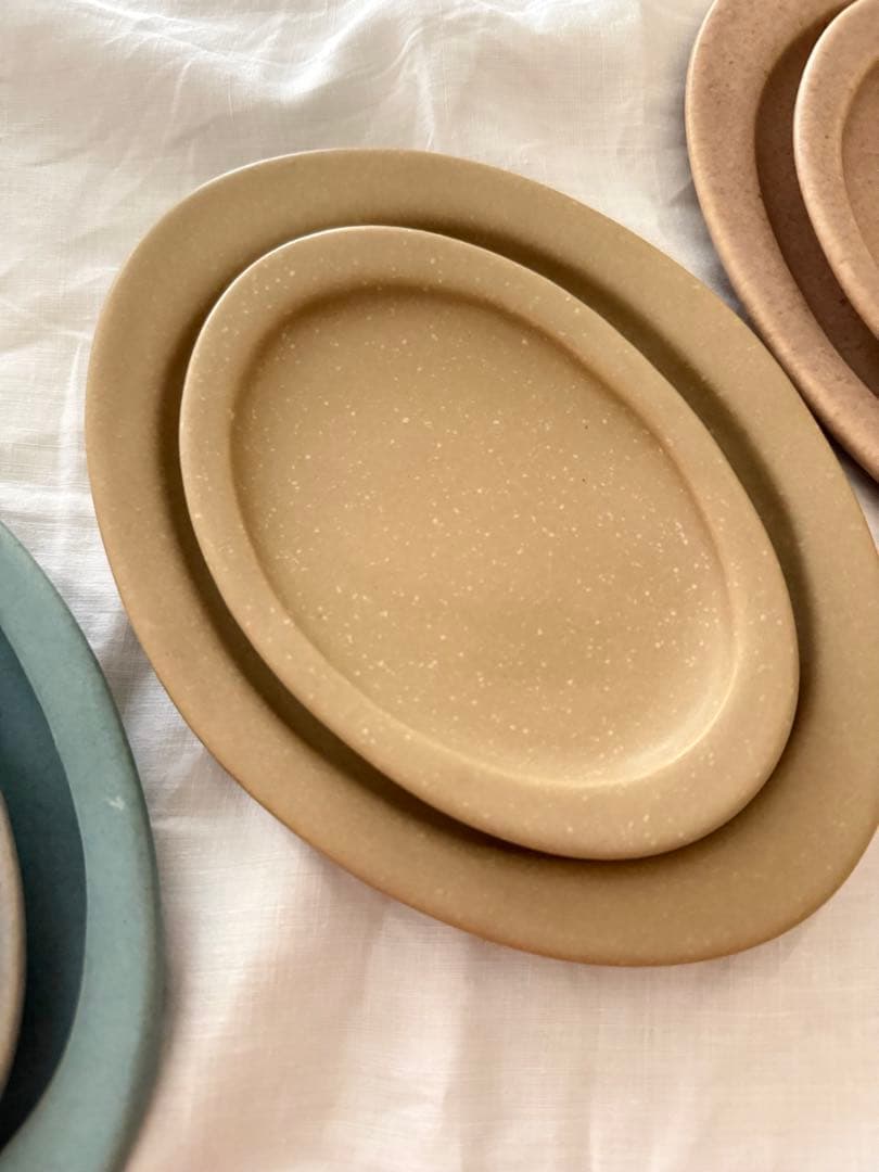 【古川まみ】オーバル！中皿 作家 ３枚