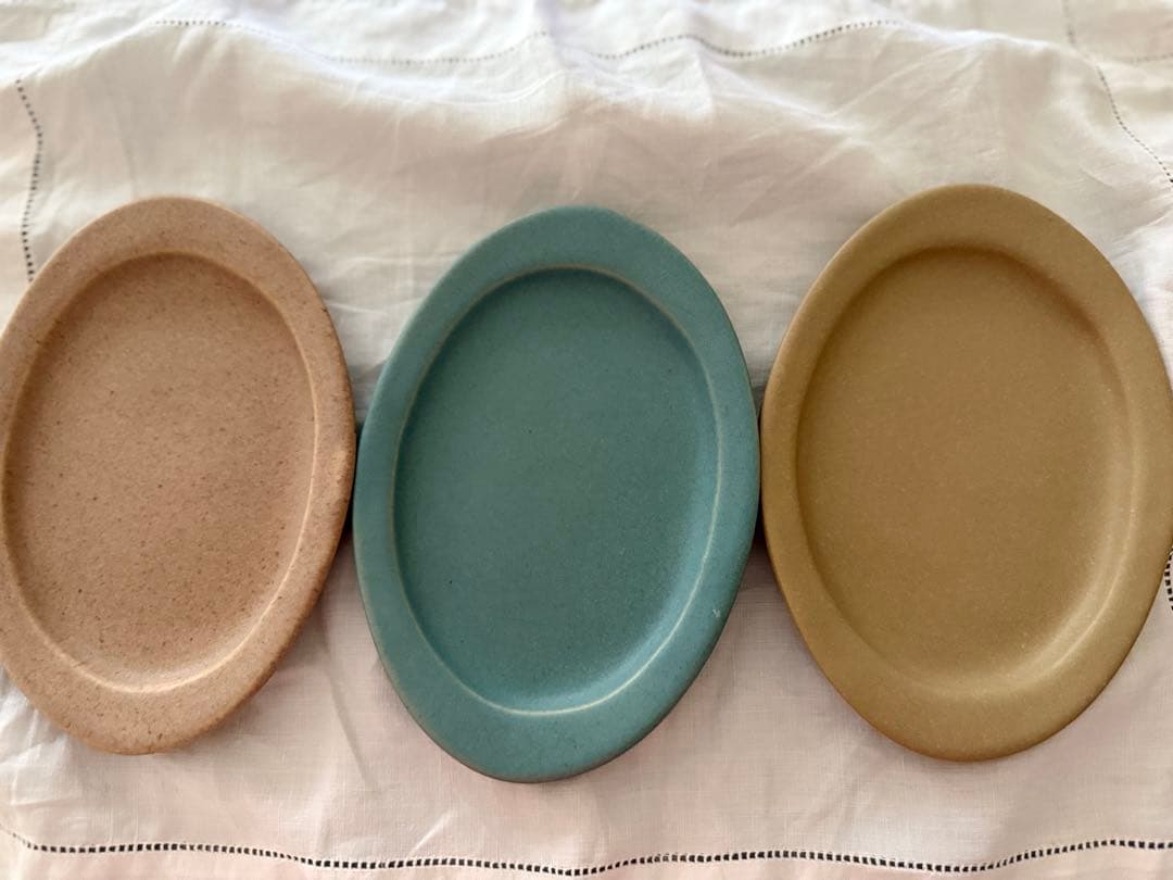 【古川まみ】オーバル！中皿 作家 ３枚