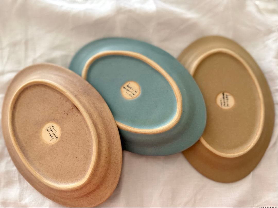 【古川まみ】オーバル！中皿 作家 ３枚