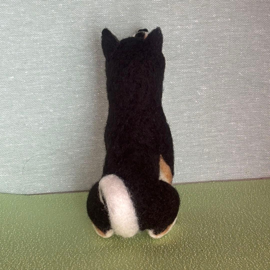 柴犬　黒柴　羊毛フェルト　ハンドメイド　No.104