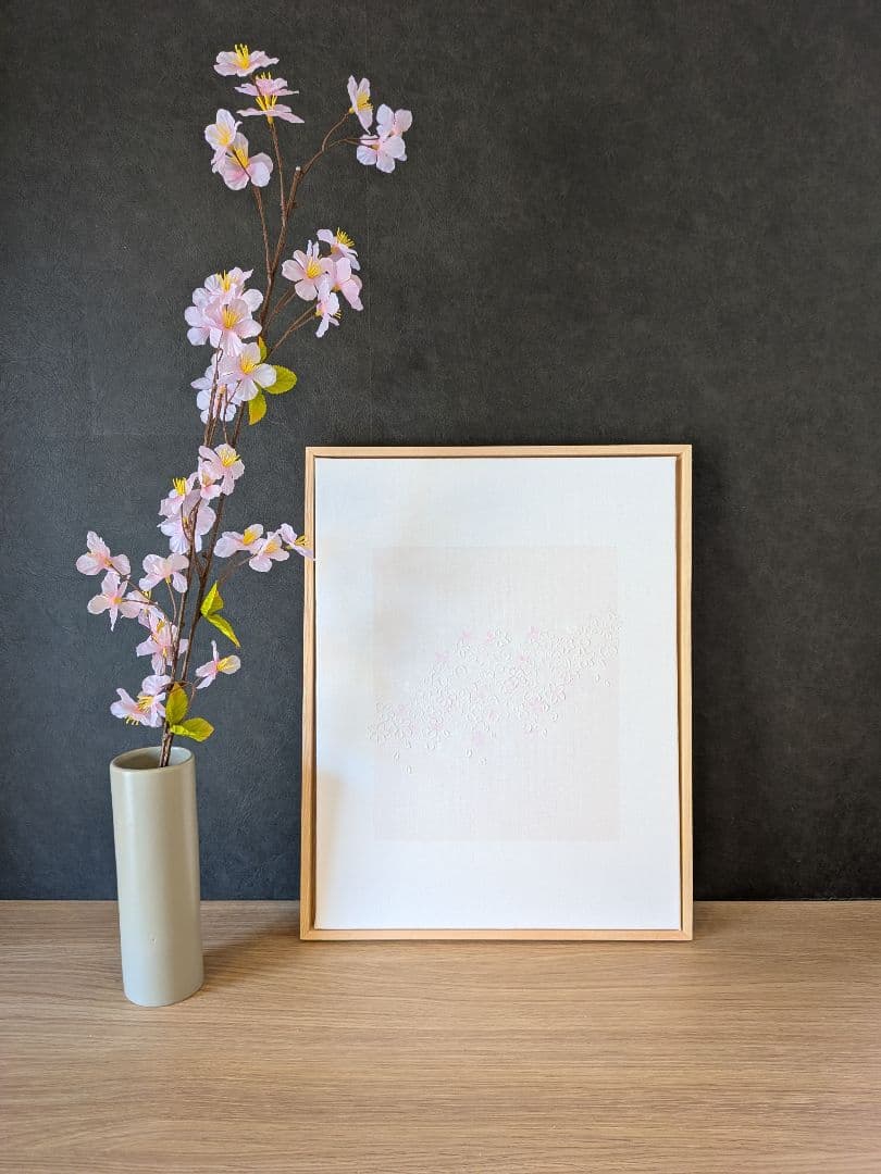 アート 桜 春 F6 41cm×31cm フレーム付き 1点物