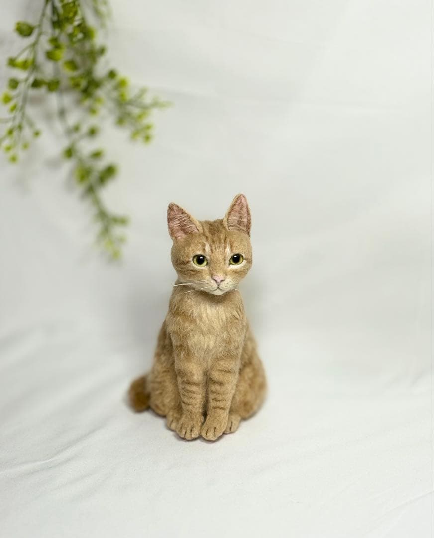 羊毛フェルト 猫 茶トラ サンプルページ ねこ