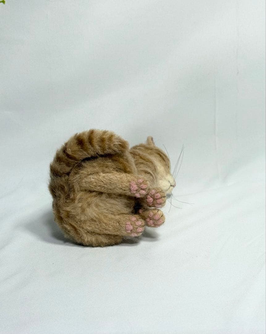 羊毛フェルト 猫 茶トラ サンプルページ ねこ