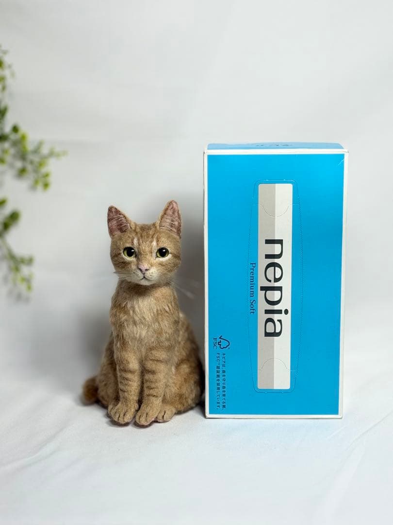 羊毛フェルト 猫 茶トラ サンプルページ ねこ