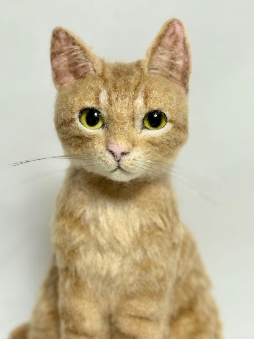 羊毛フェルト 猫 茶トラ サンプルページ ねこ