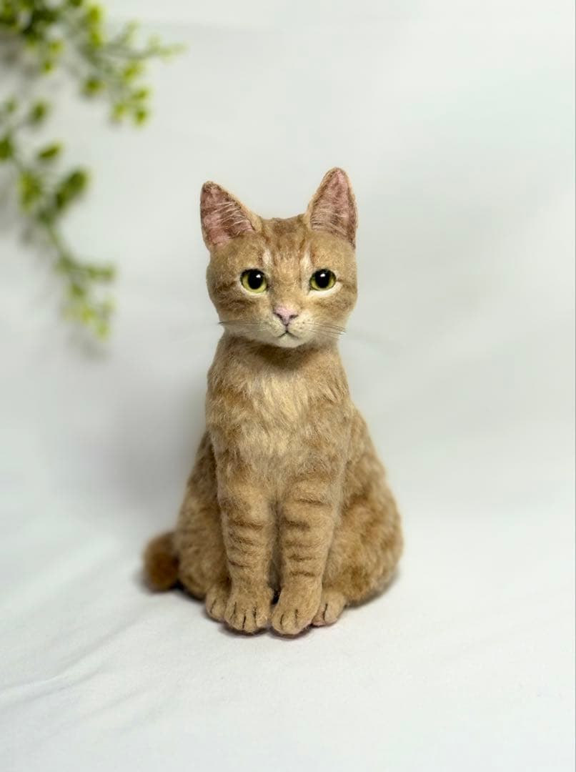 羊毛フェルト 猫 茶トラ サンプルページ ねこ