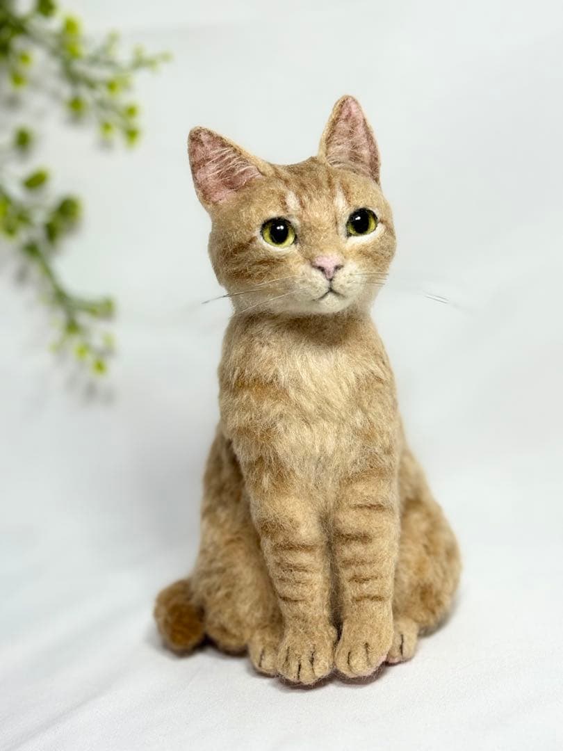 羊毛フェルト 猫 茶トラ サンプルページ ねこ