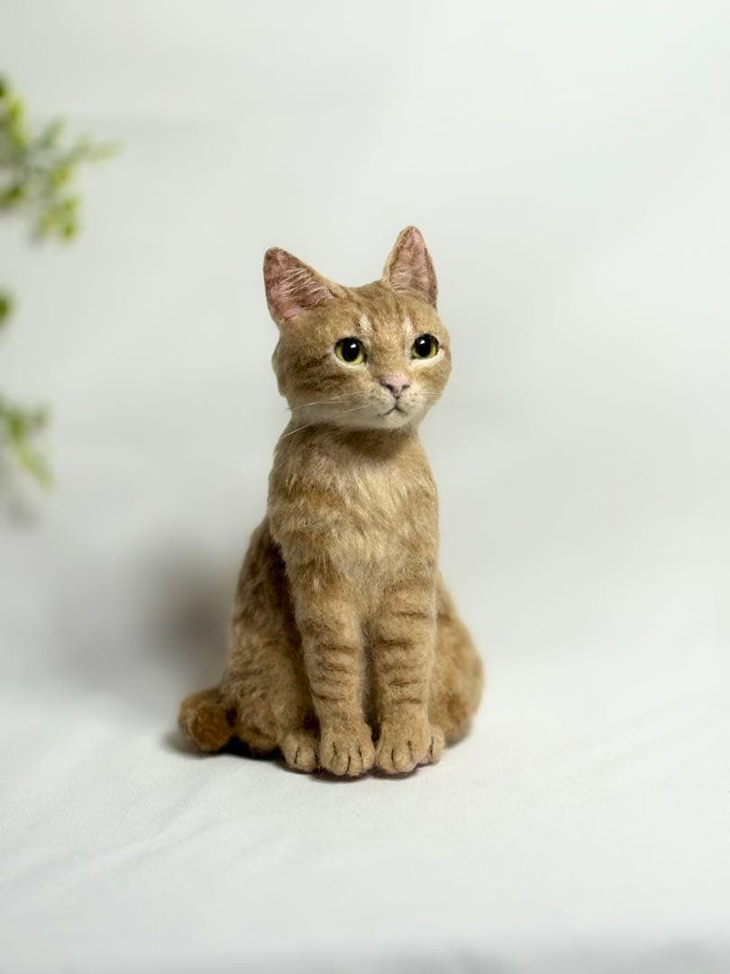羊毛フェルト 猫 茶トラ サンプルページ ねこ